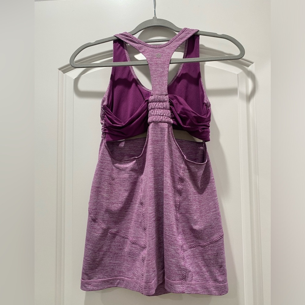 Lululemon Purple Athletic Tank and Sports Bra Top Size 8